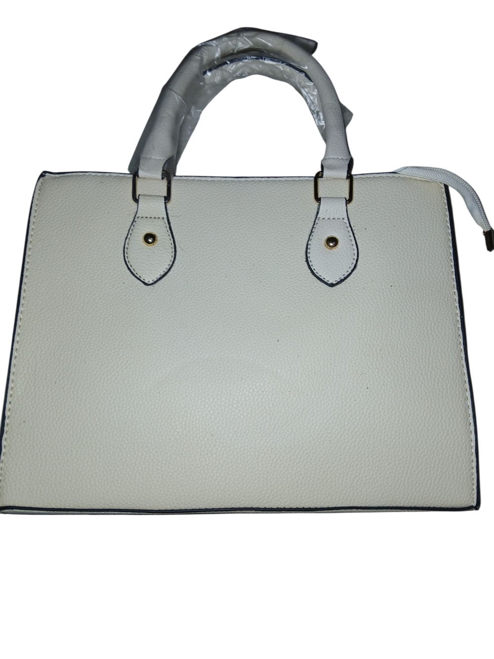 Classic White Structured  Shoulder Bag for Women